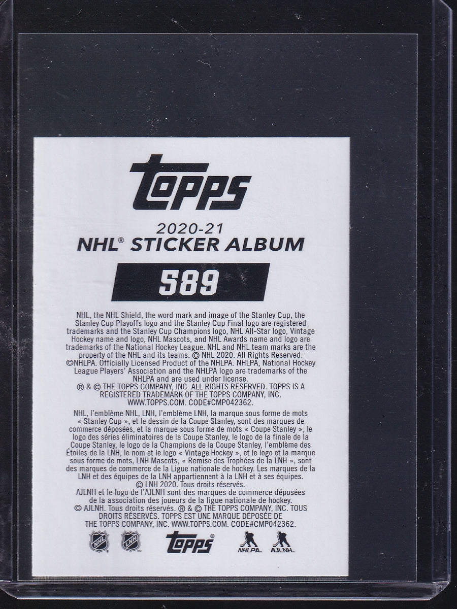 2020-21 Topps NHL Sticker Collection #589 Sidney Crosby