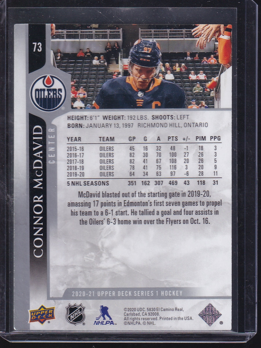 2020-21 Upper Deck #73 Connor McDavid