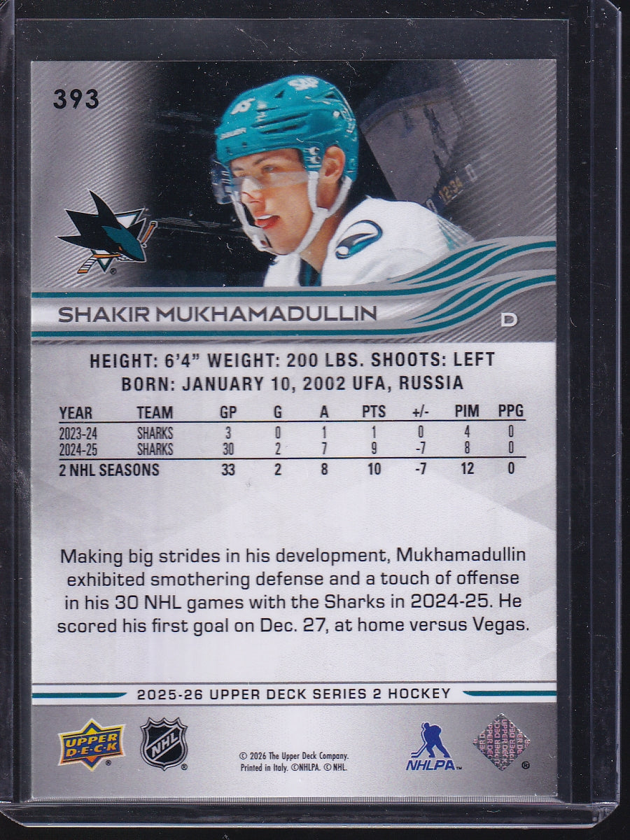 2025-26 Upper Deck #393 Shakir Mukhamadullin