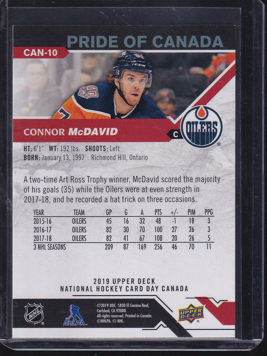 2019 Upper Deck National Hockey Card Day Canada #CAN-10 Connor McDavid