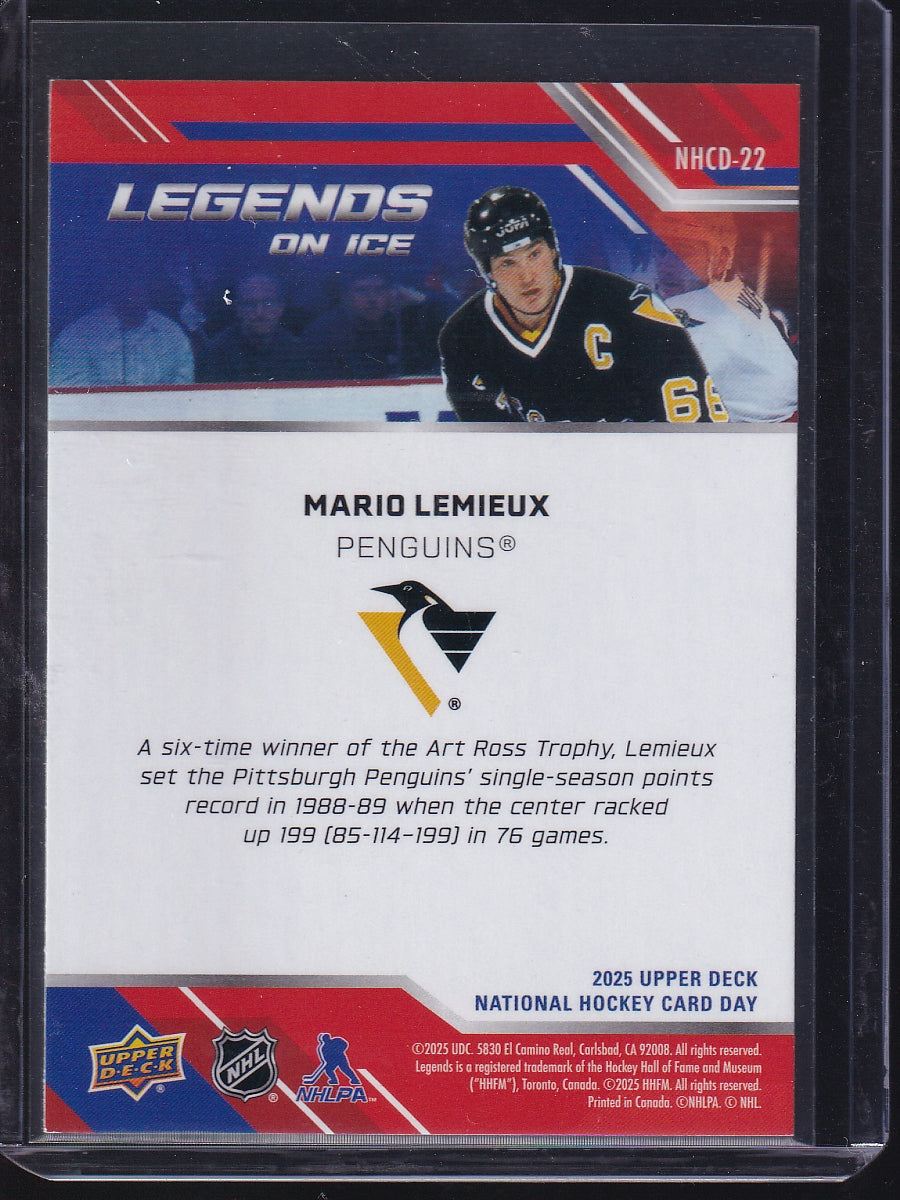2025 Upper Deck National Hockey Card Day #NHCD-22 Mario Lemieux