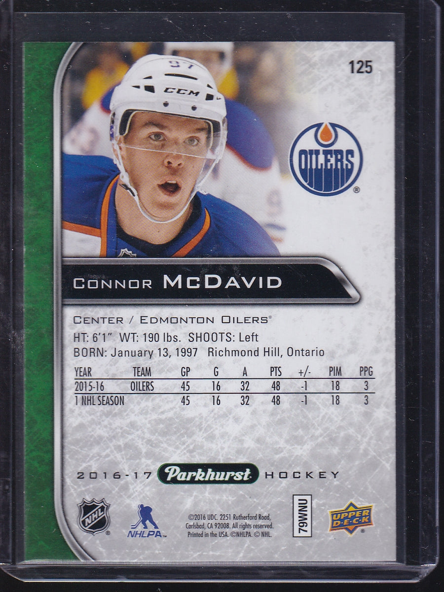 2016-17 Parkhurst #125 Connor McDavid