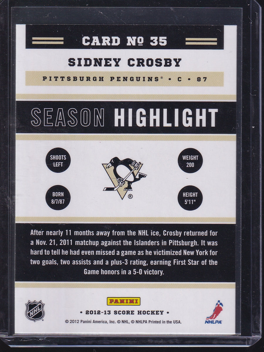 2012-13 Score #35 Sidney Crosby