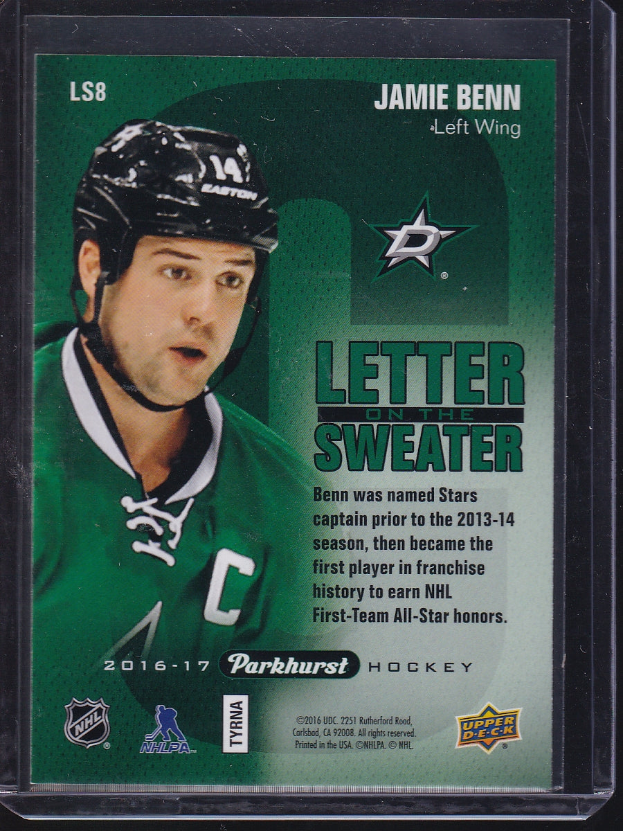2016-17 Parkhurst #LS8 Jamie Benn Letter On The Sweater