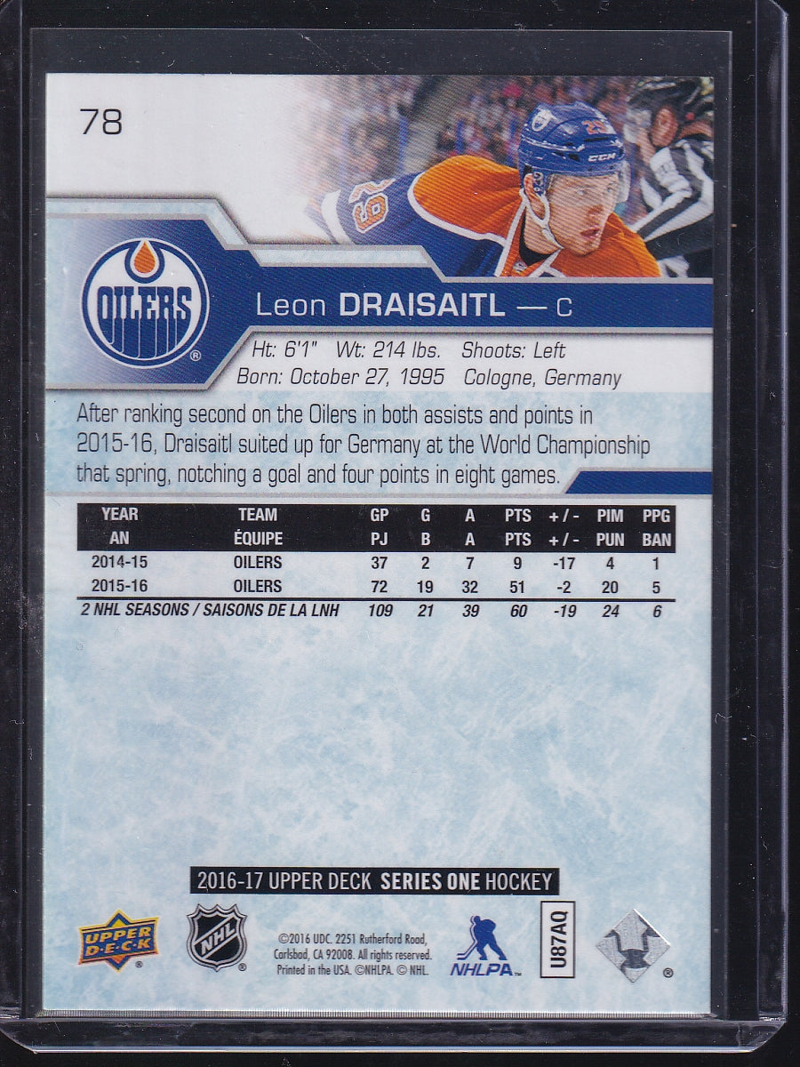 2016-17 Upper Deck #78 Leon Draisaitl