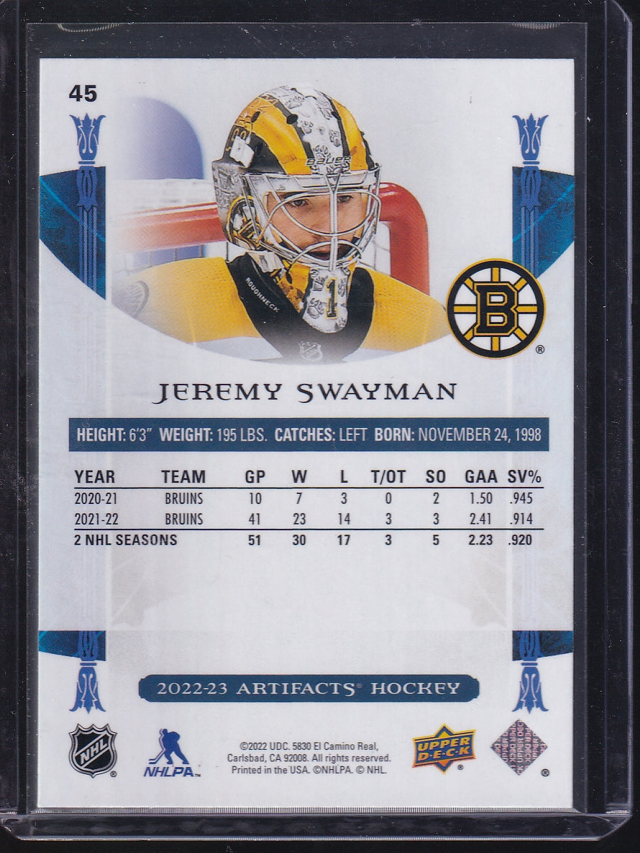 2022-23 Upper Deck Artifacts #45 Jeremy Swayman