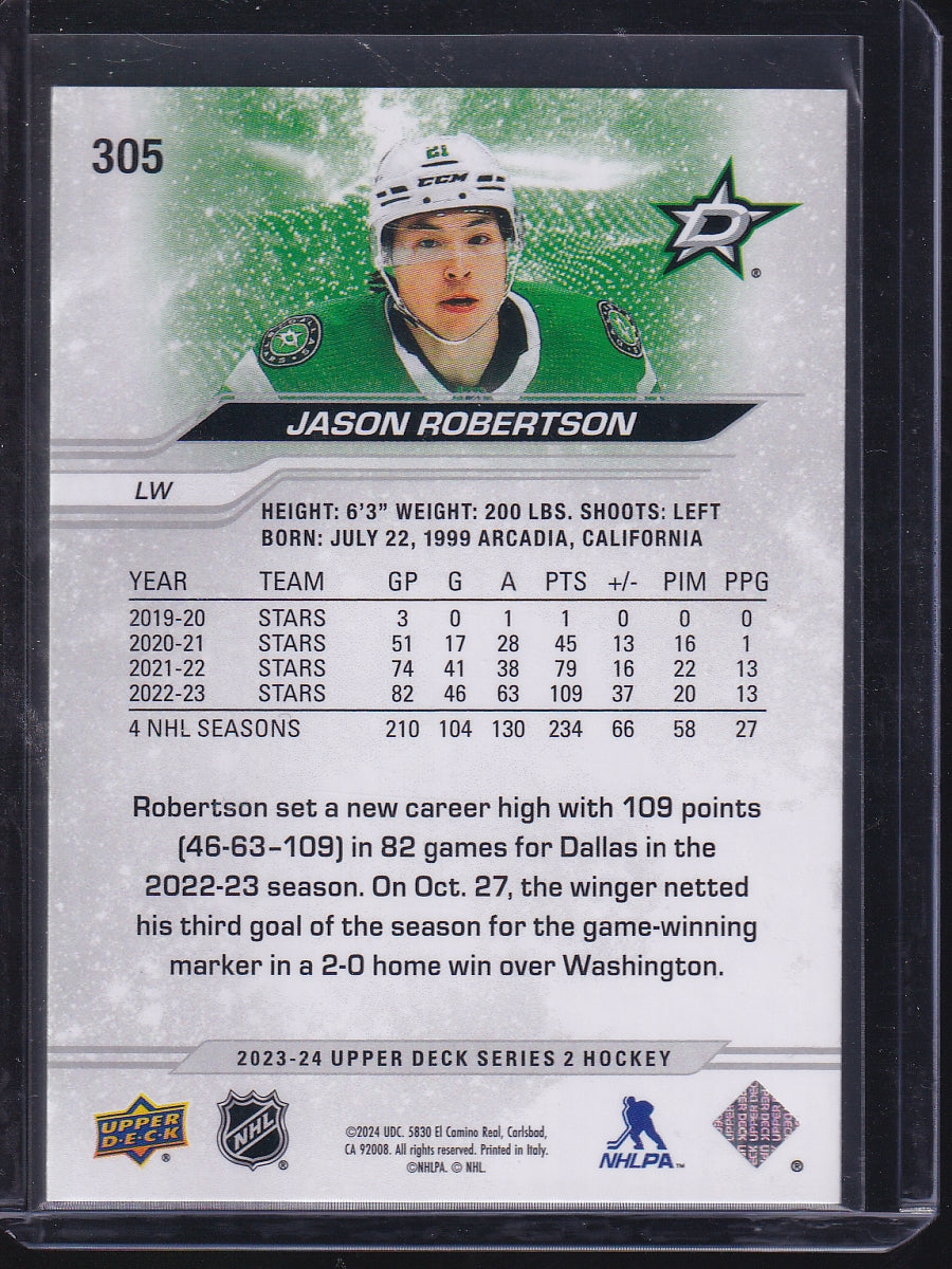 2023-24 Upper Deck #305 Jason Robertson