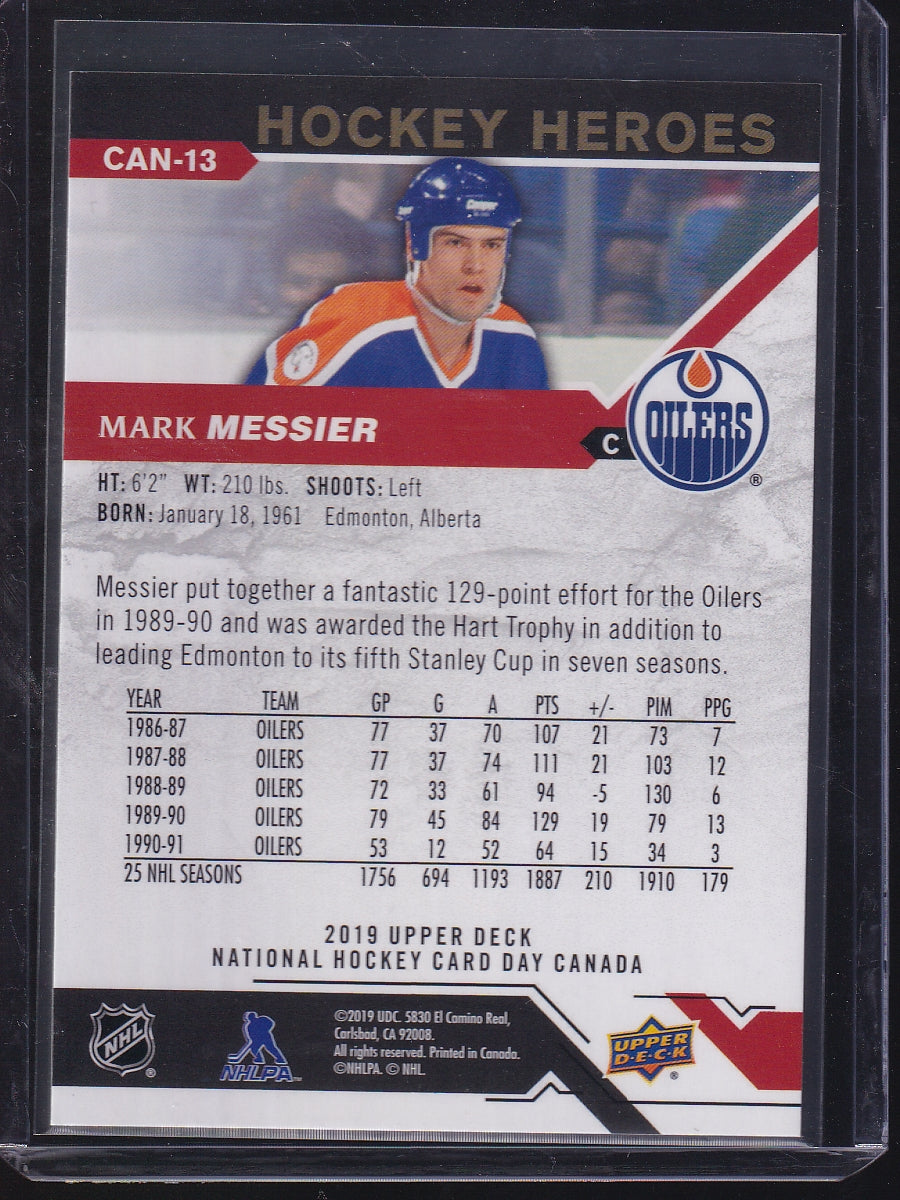 2019 Upper Deck National Hockey Card Day Canada #CAN-13 Mark Messier