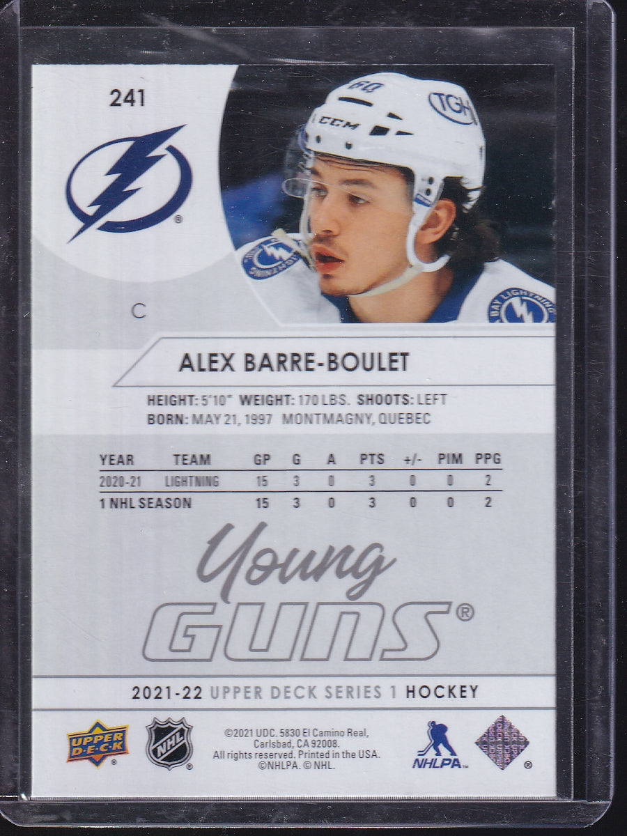 2021-22 Upper Deck #241 Alex Barre-Boulet