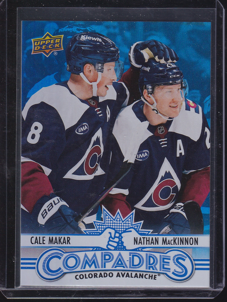 2025-26 Upper Deck #CM-10 Nathan MacKinnon / Cale Makar Compadres