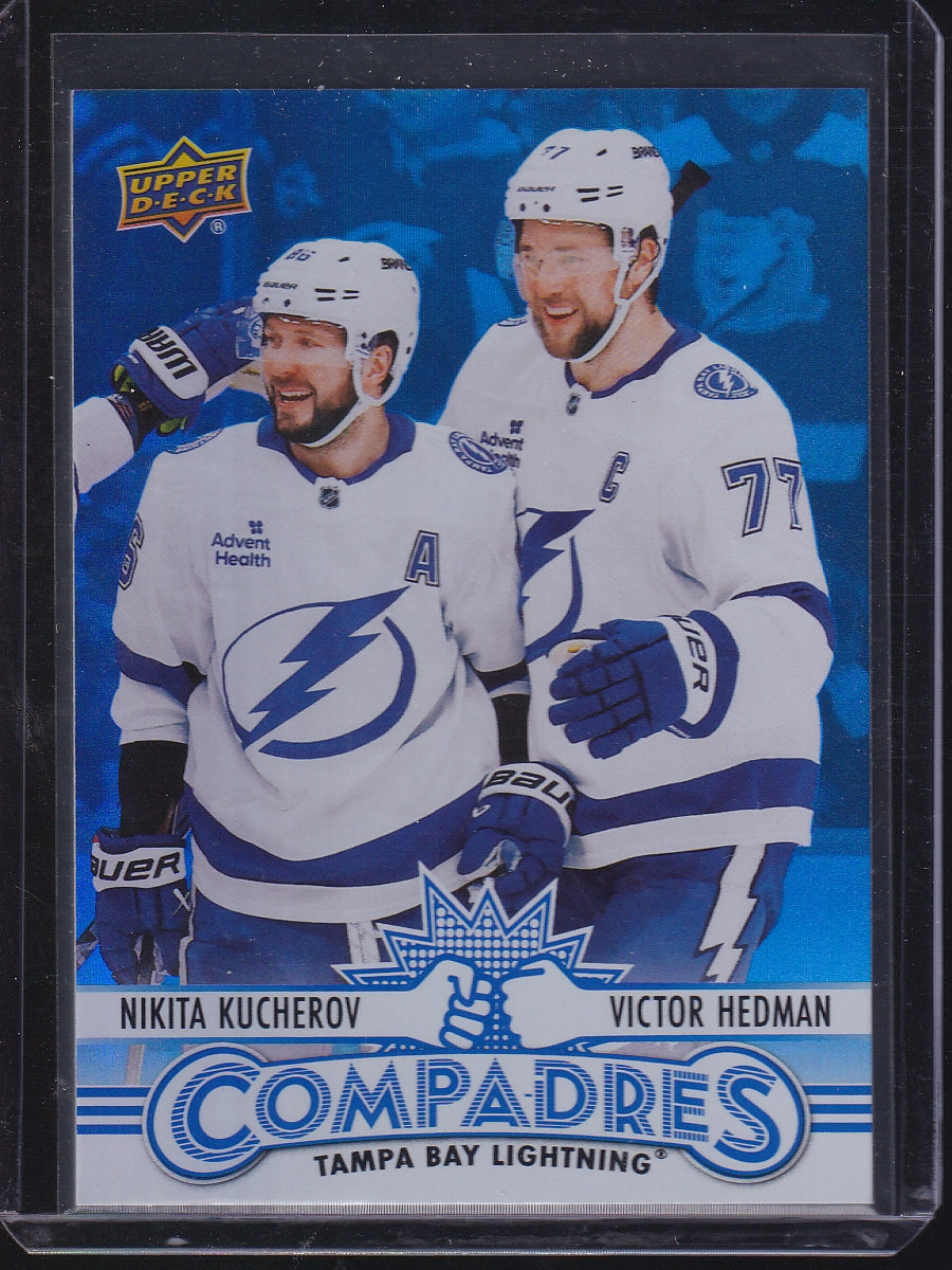 2025-26 Upper Deck #CM-7 Nikita Kucherov / Victor Hedman Compadres