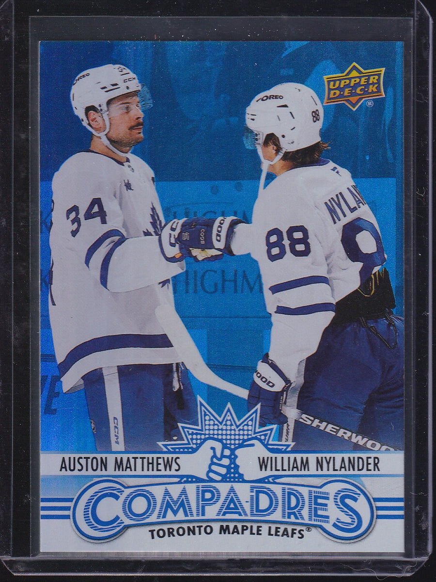 2025-26 Upper Deck #CM-3 William Nylander / Auston Matthews Compadres