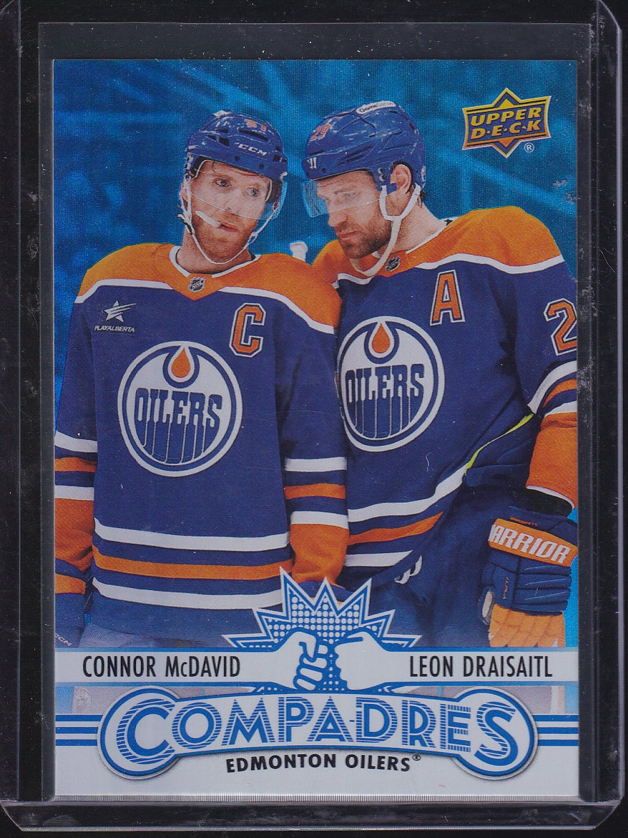 2025-26 Upper Deck #CM-2 Connor McDavid / Leon Draisaitl Compadres Speckle