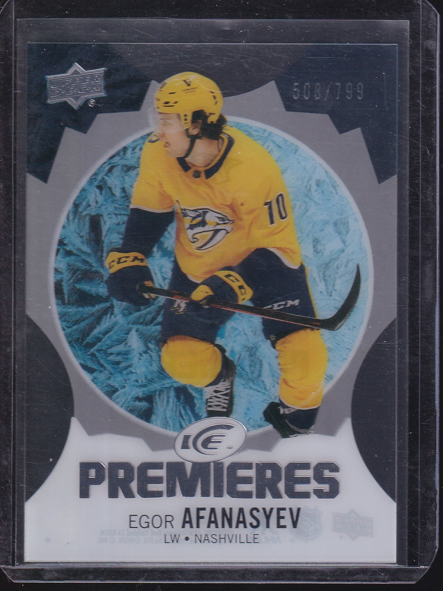 2023-24 Upper Deck Ice #187 Egor Afanasyev #/799
