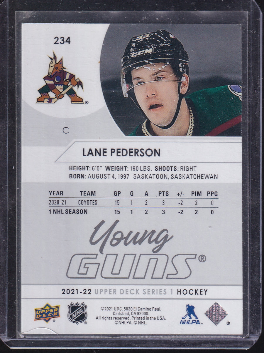 2021-22 Upper Deck #234 Lane Pederson