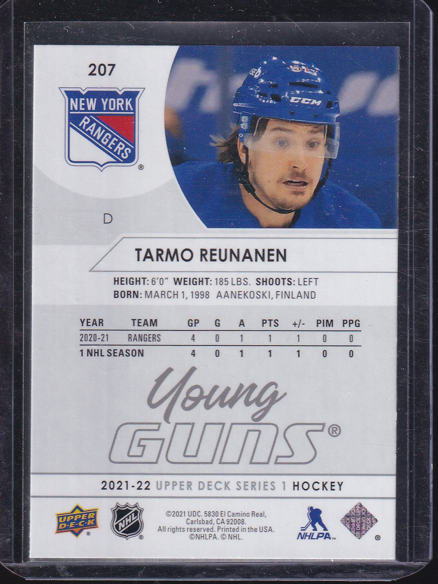 2021-22 Upper Deck #207 Tarmo Reunanen French