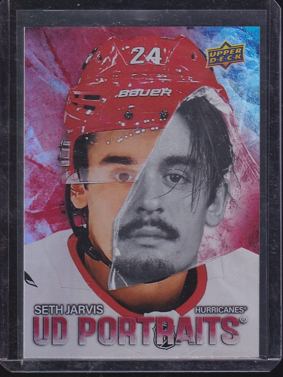 2025-26 Upper Deck #P-17 Seth Jarvis UD Portraits Red #/199