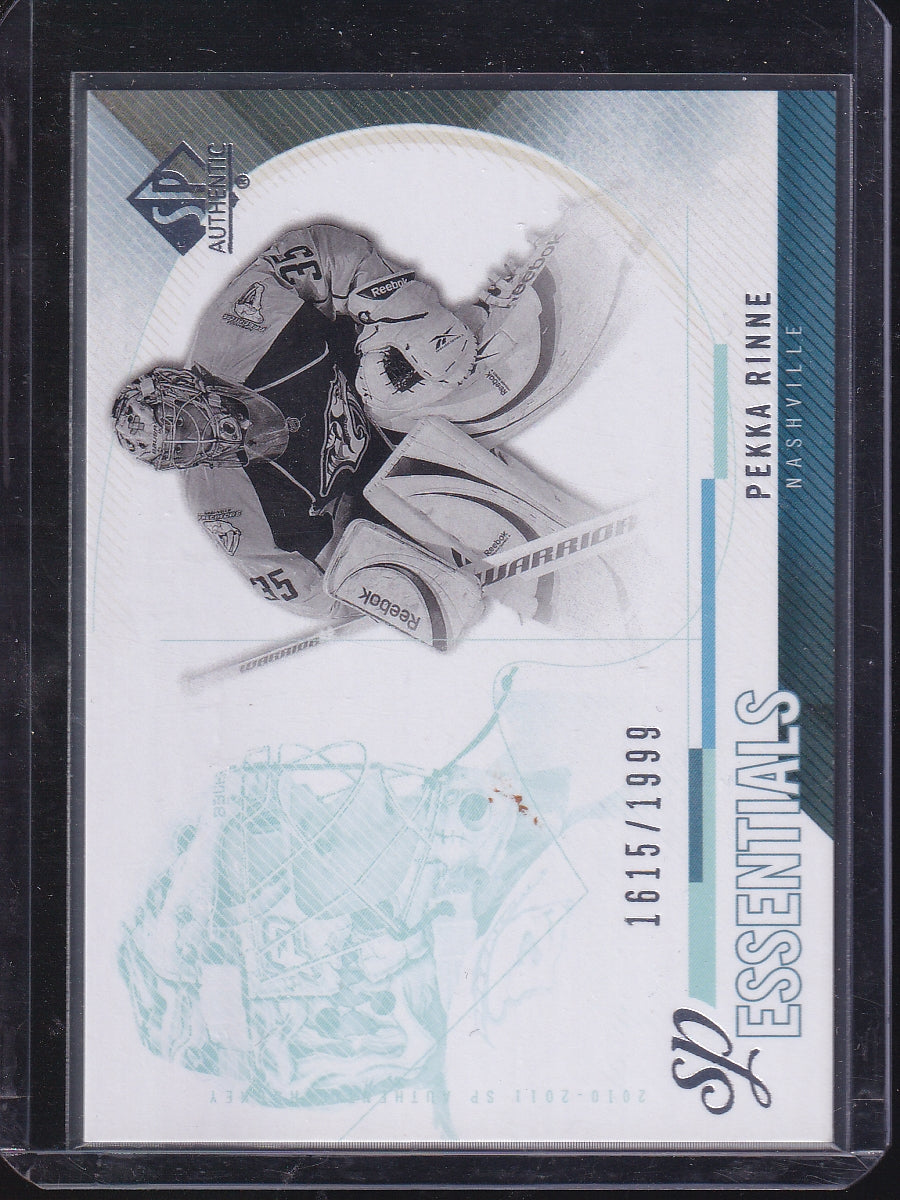 2010-11 SP Authentic #165 Pekka Rinne SP Essentials #/1999
