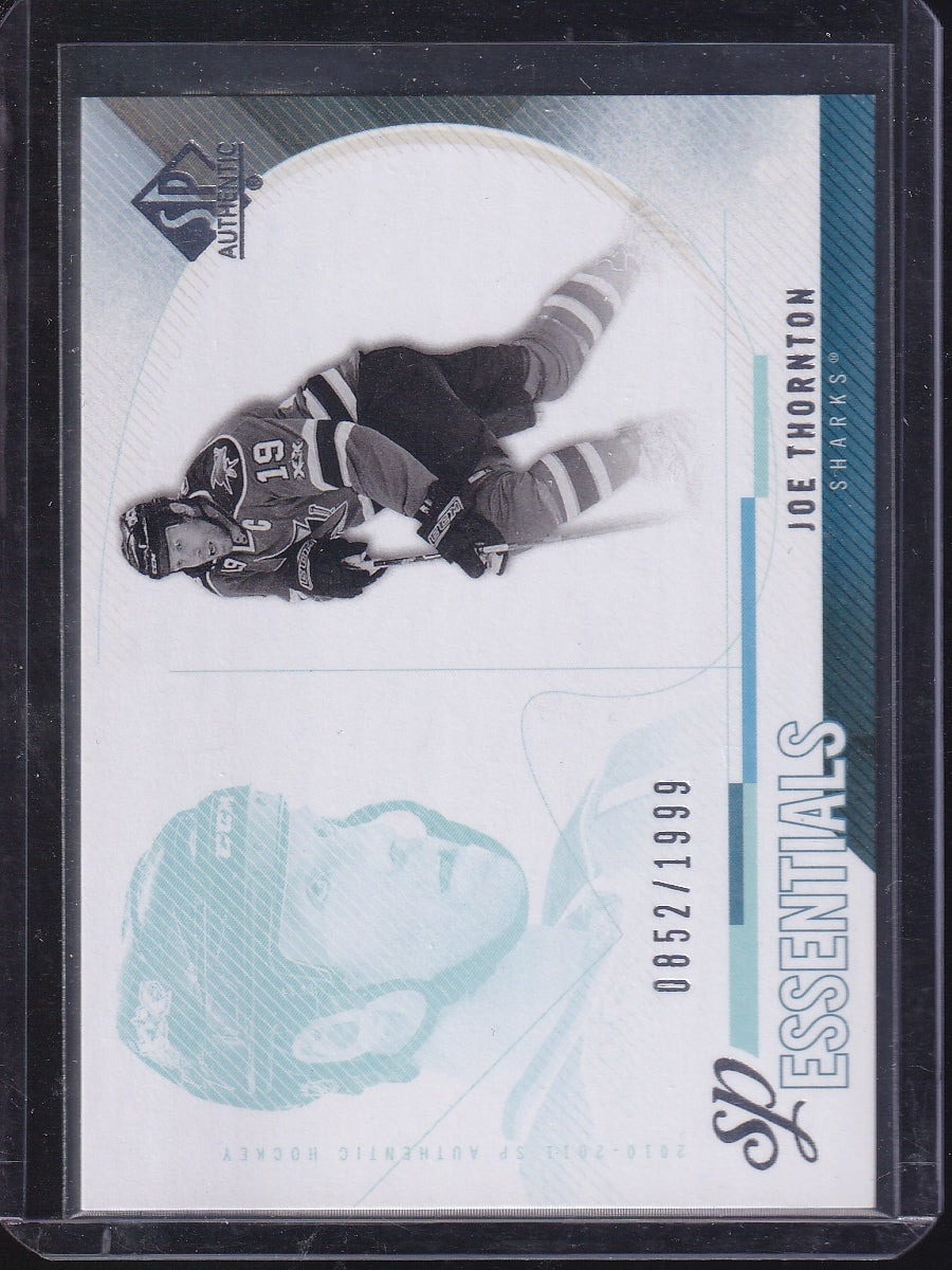 2010-11 SP Authentic #204 Joe Thornton SP Essentials #/1999