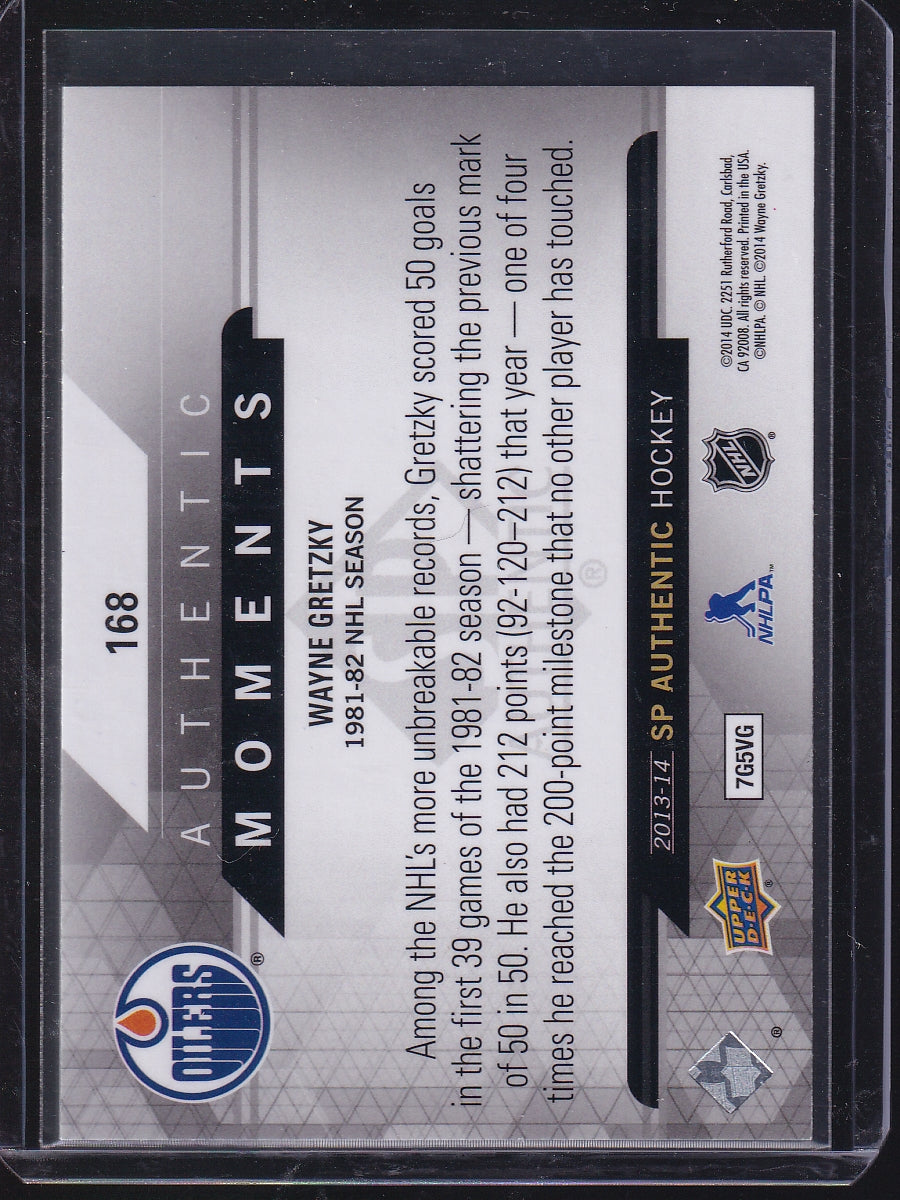 2013-14 SP Authentic #168 Wayne Gretzky