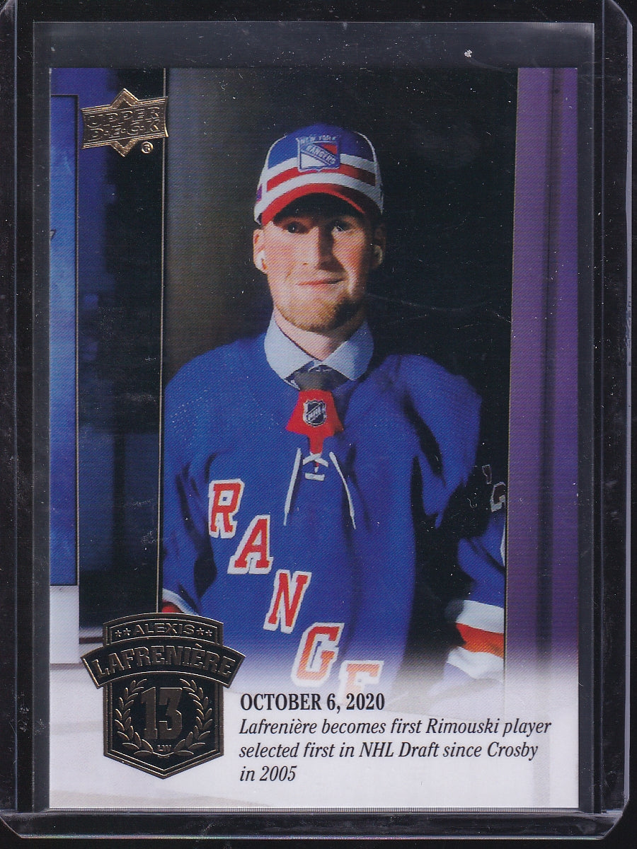 2020-21 Upper Deck Alexis Lafreniere Collection #28 Alexis Lafreniere