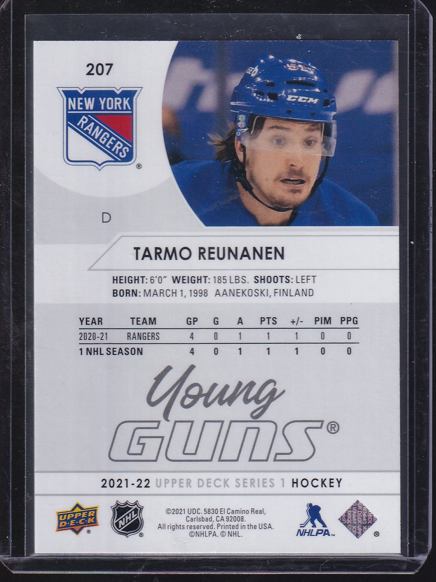 2021-22 Upper Deck #207 Tarmo Reunanen French
