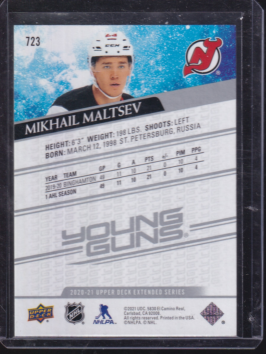 2020-21 Upper Deck #723 Mikhail Maltsev French