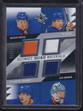 2025-26 UD Ultimate #QM-BHRS Horvat/Barzal/Sorokin/Romanov Quad Jersey /149