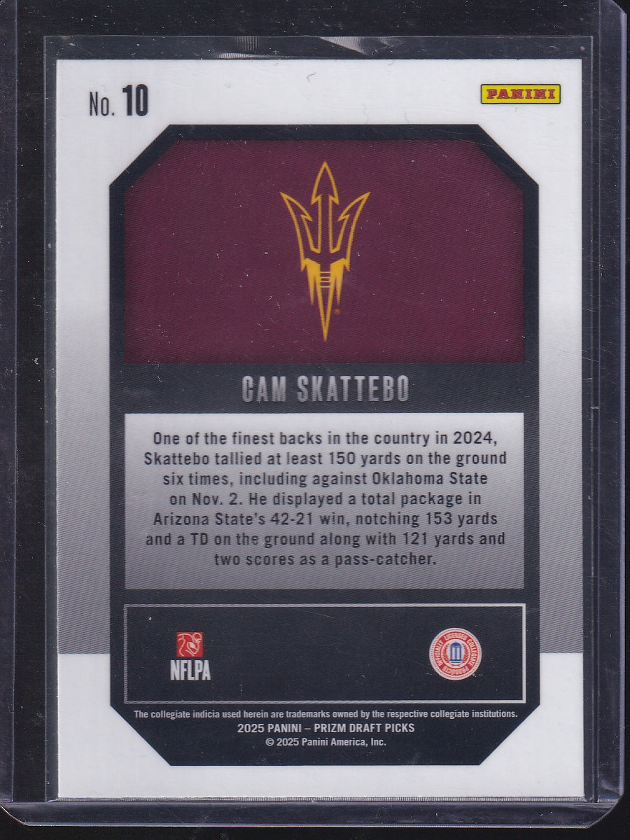 2025 Panini Prizm Draft Picks #10 Cam Skattebo New Recruits