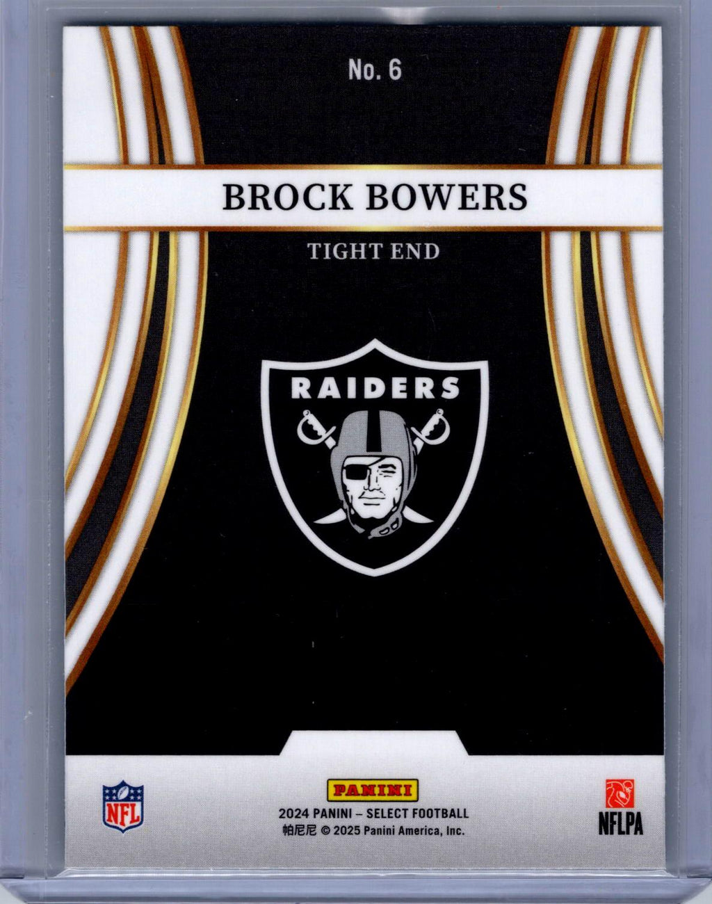 2024 Panini Select #6 Brock Bowers Turbocharged