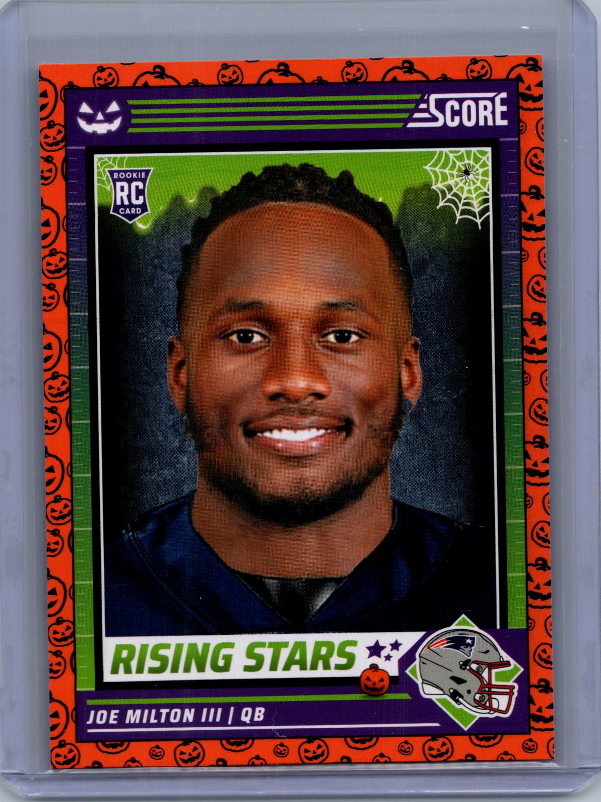 2024 Score-A-Treat #28 Joe Milton III Rising Stars Orange Pumpkin