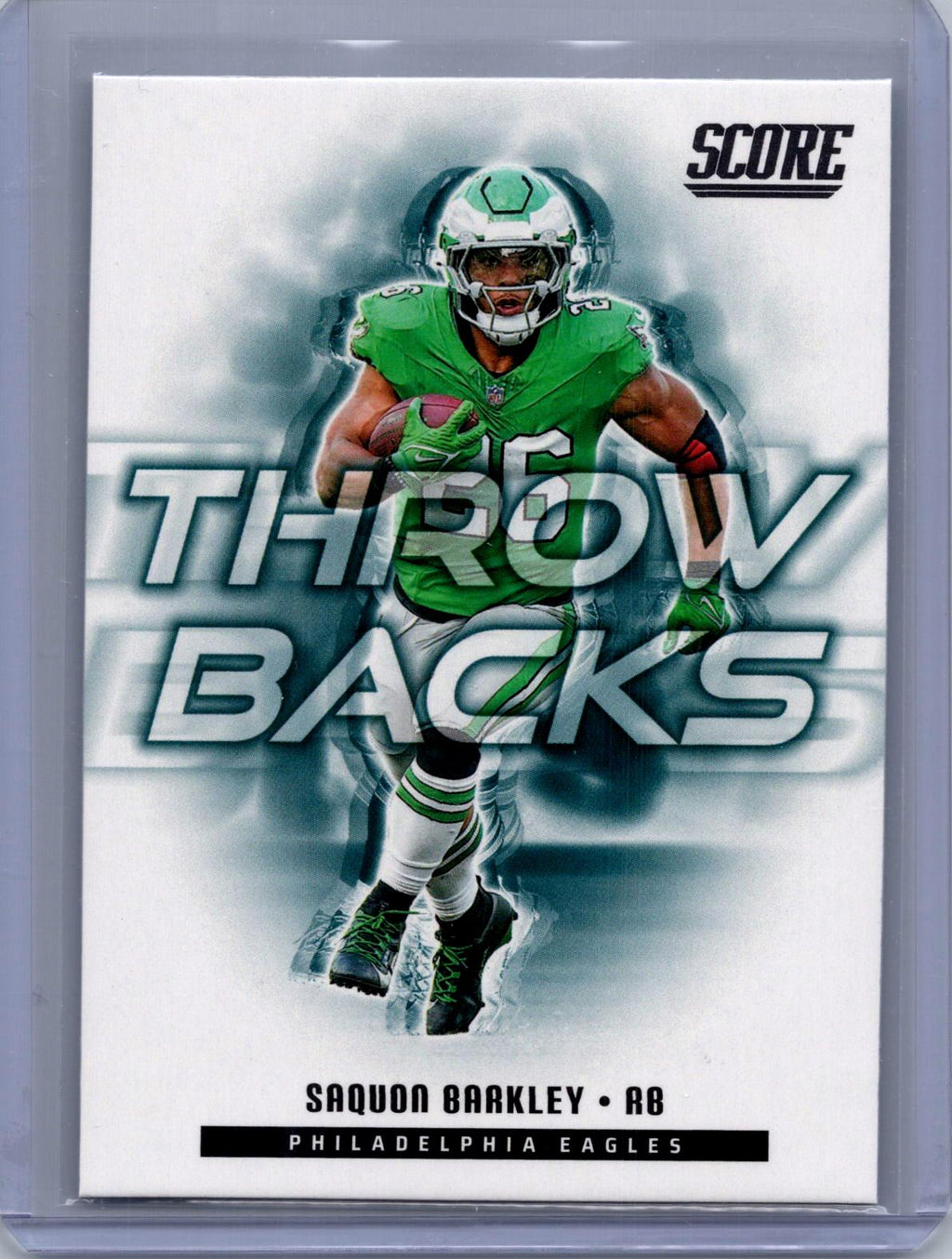 2025 Score #1 Saquon Barkley Throwbacks Gold