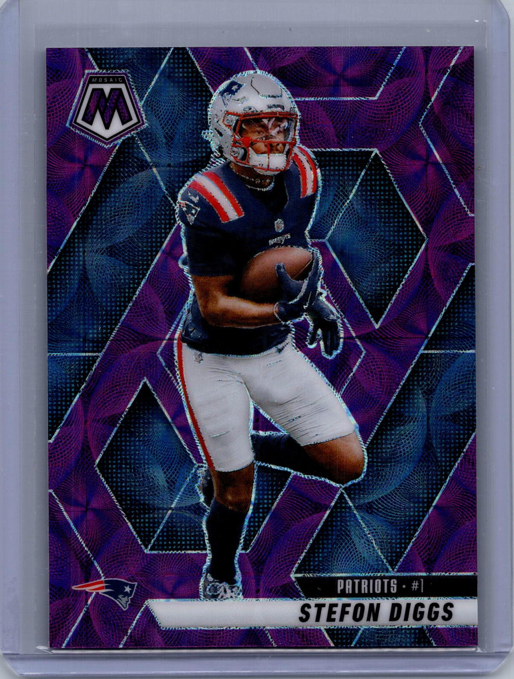 2025 Panini Mosaic #239 Stefon Diggs Purple Scope