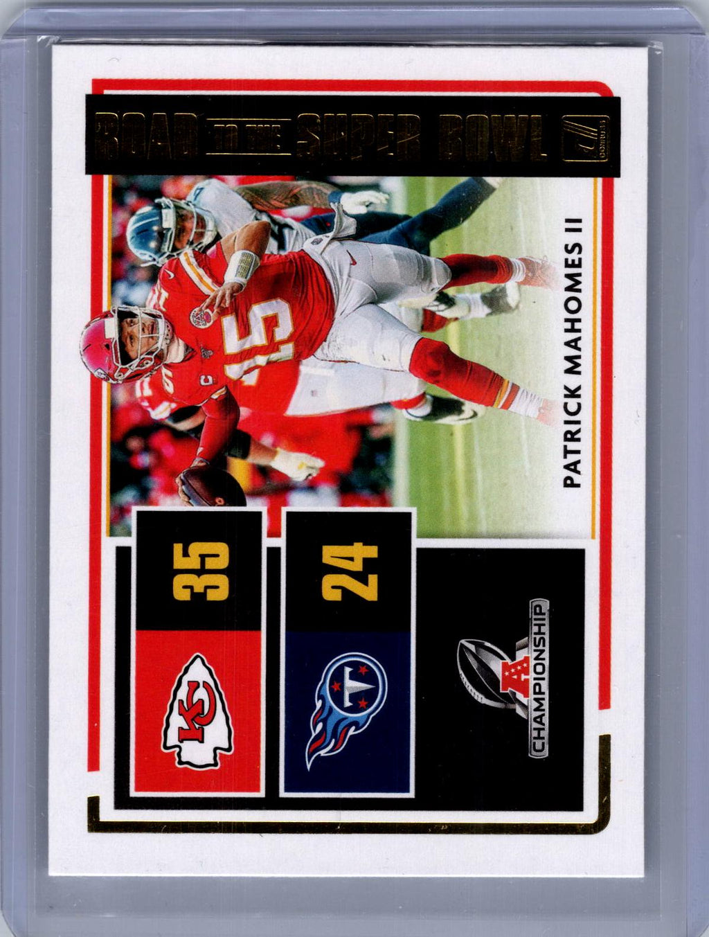 2020 Donruss #RSBCC-PM Patrick Mahomes II Road to the Super Bowl