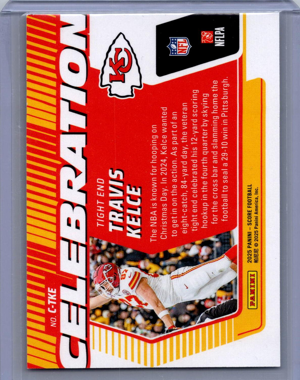 2025 Score #C-TKE Travis Kelce Celebration Red