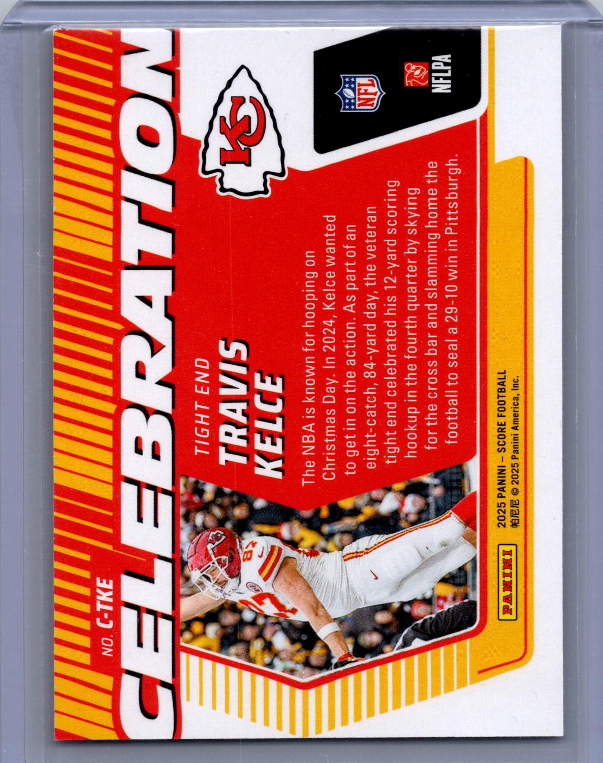 2025 Score #C-TKE Travis Kelce Celebration Red