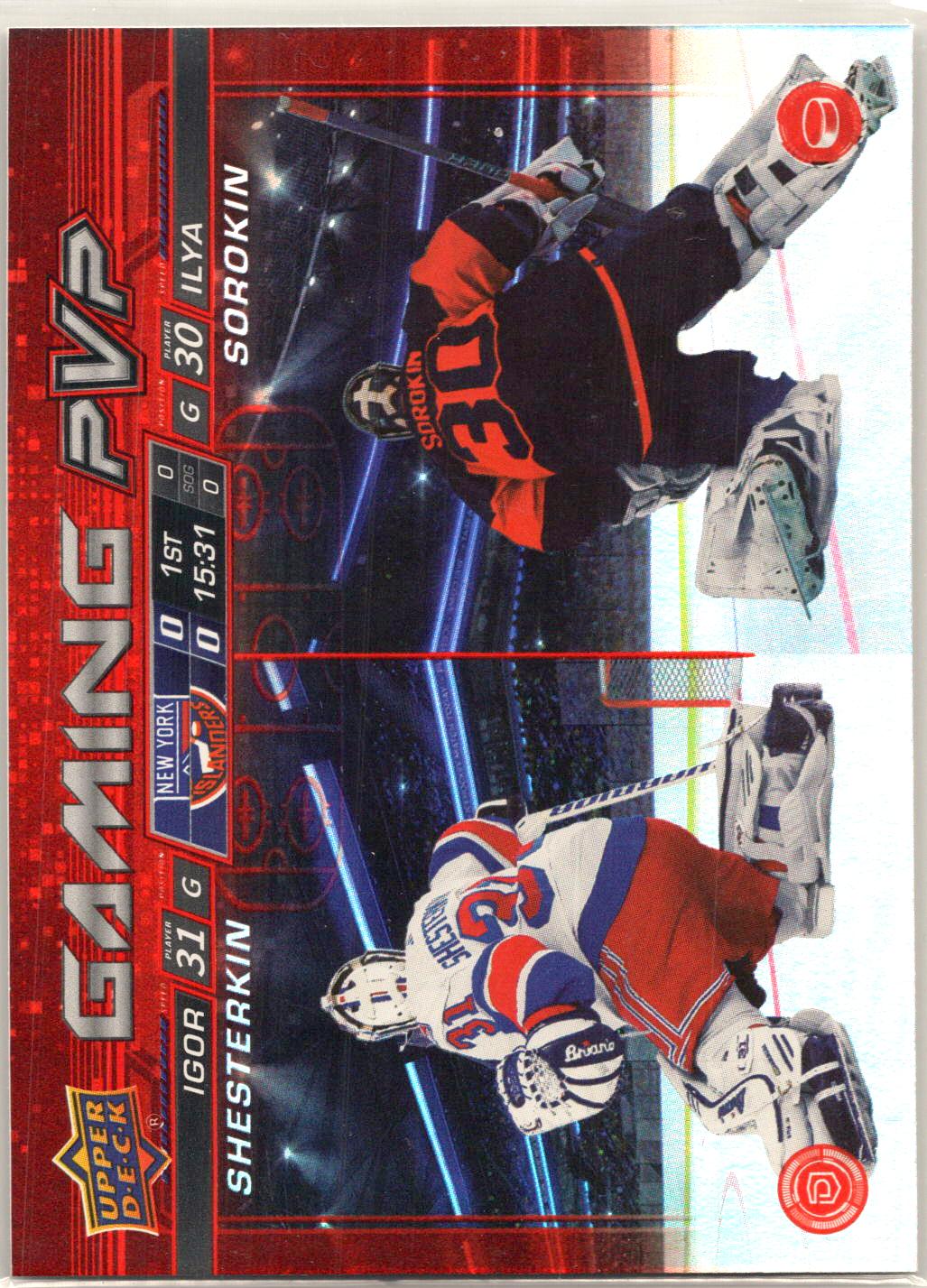 2024-25 Upper Deck #GPVP-10 Igor Shesterkin / Ilya Sorokin Gaming PVP