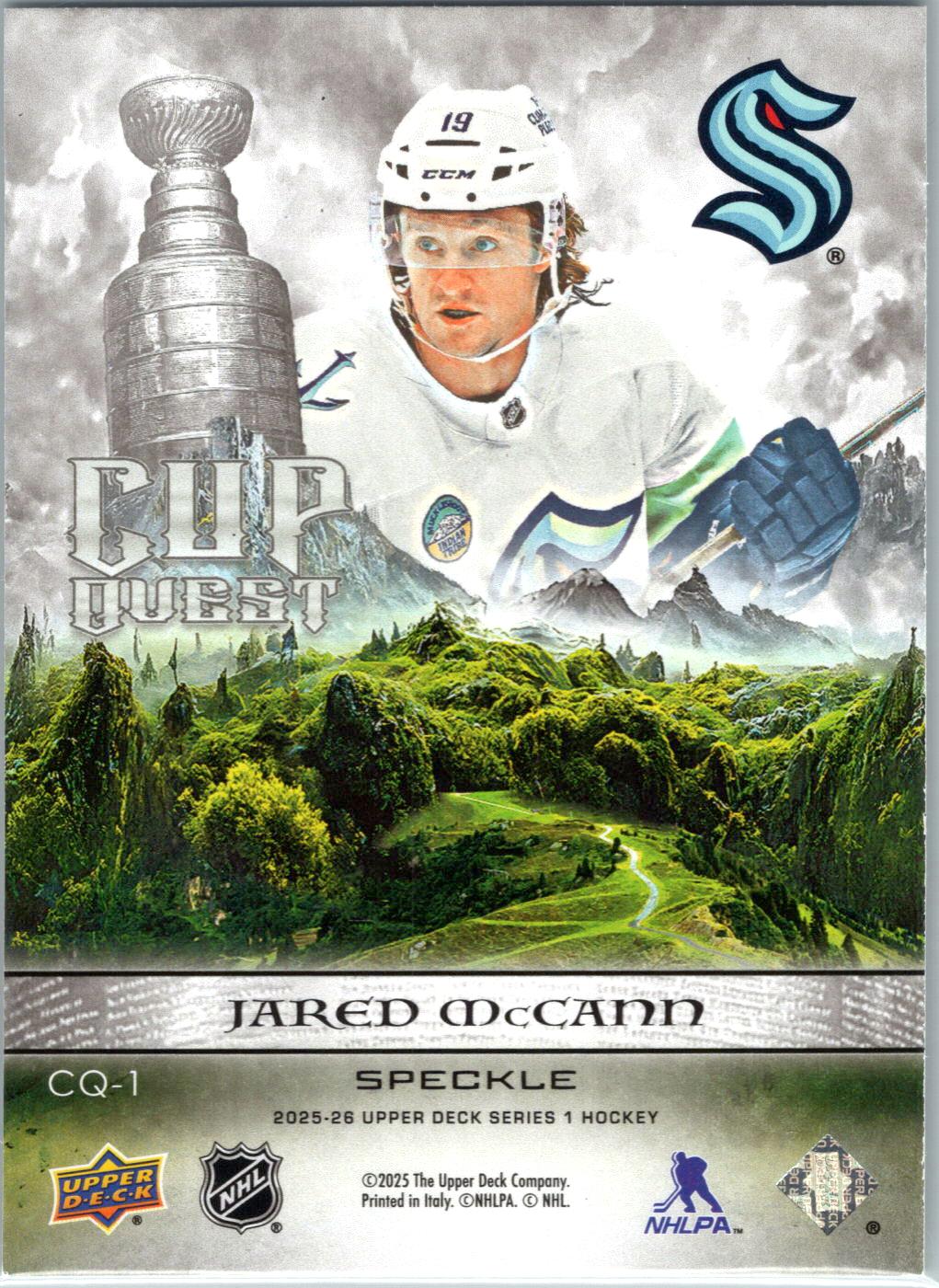 2025-26 Upper Deck #CQ-1 Jared McCann Cup Quest Speckle