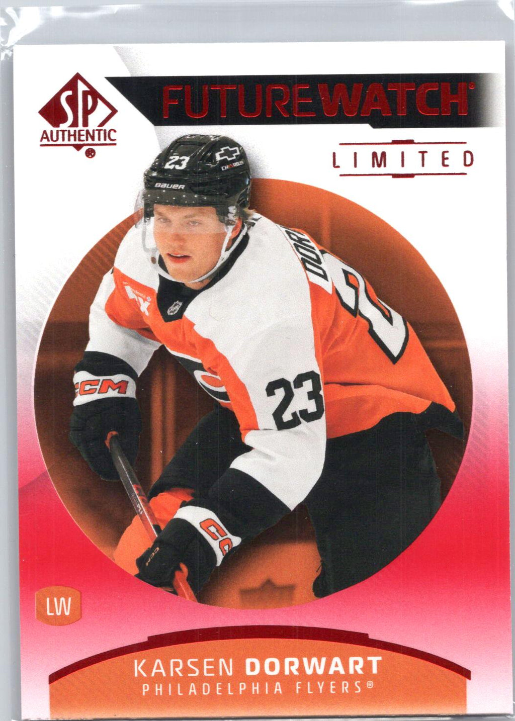 2025-26 SP Authentic #137 Karsen Dorwart Limited Red