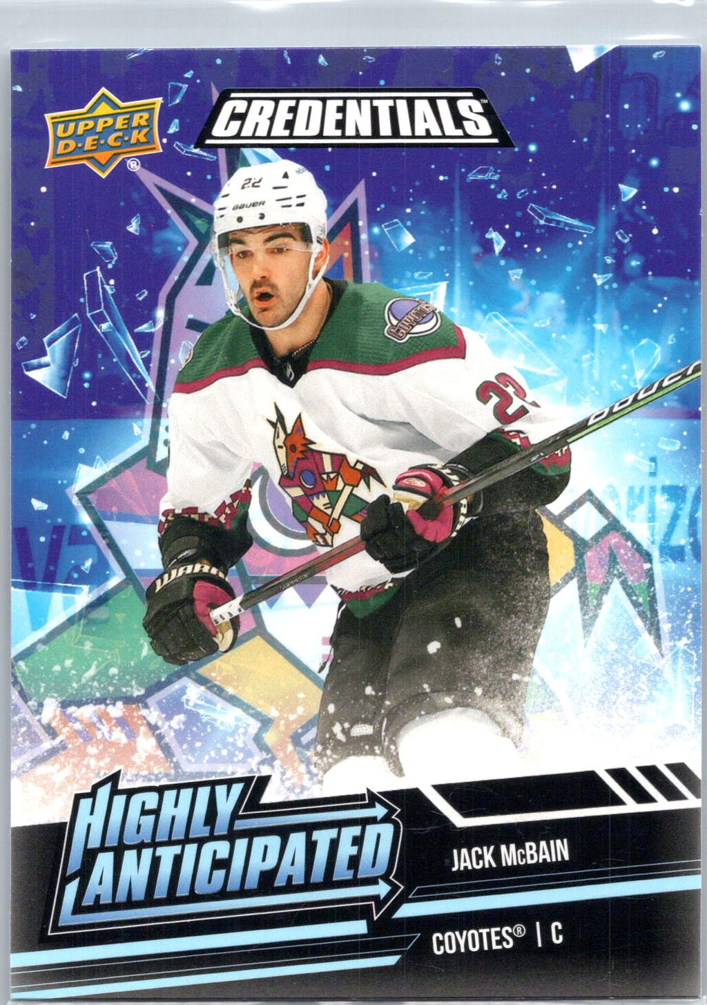 2022-23 Upper Deck Credentials #HA-48 Jack McBain Highly Anticipated