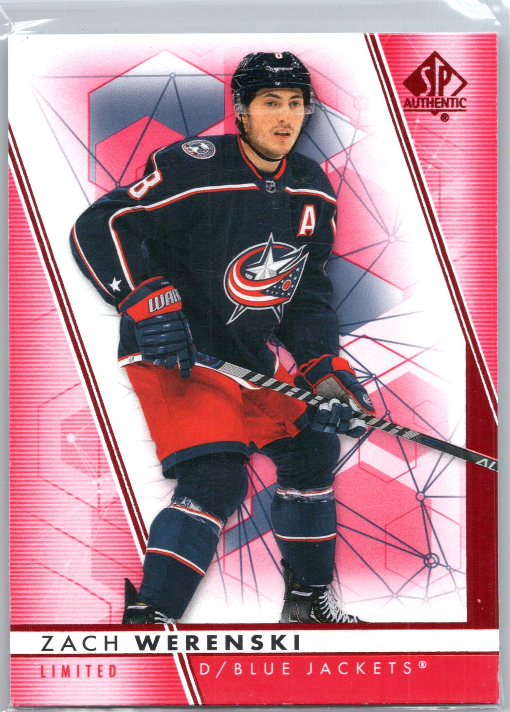2022-23 SP Authentic #3 Zach Werenski Limited Red