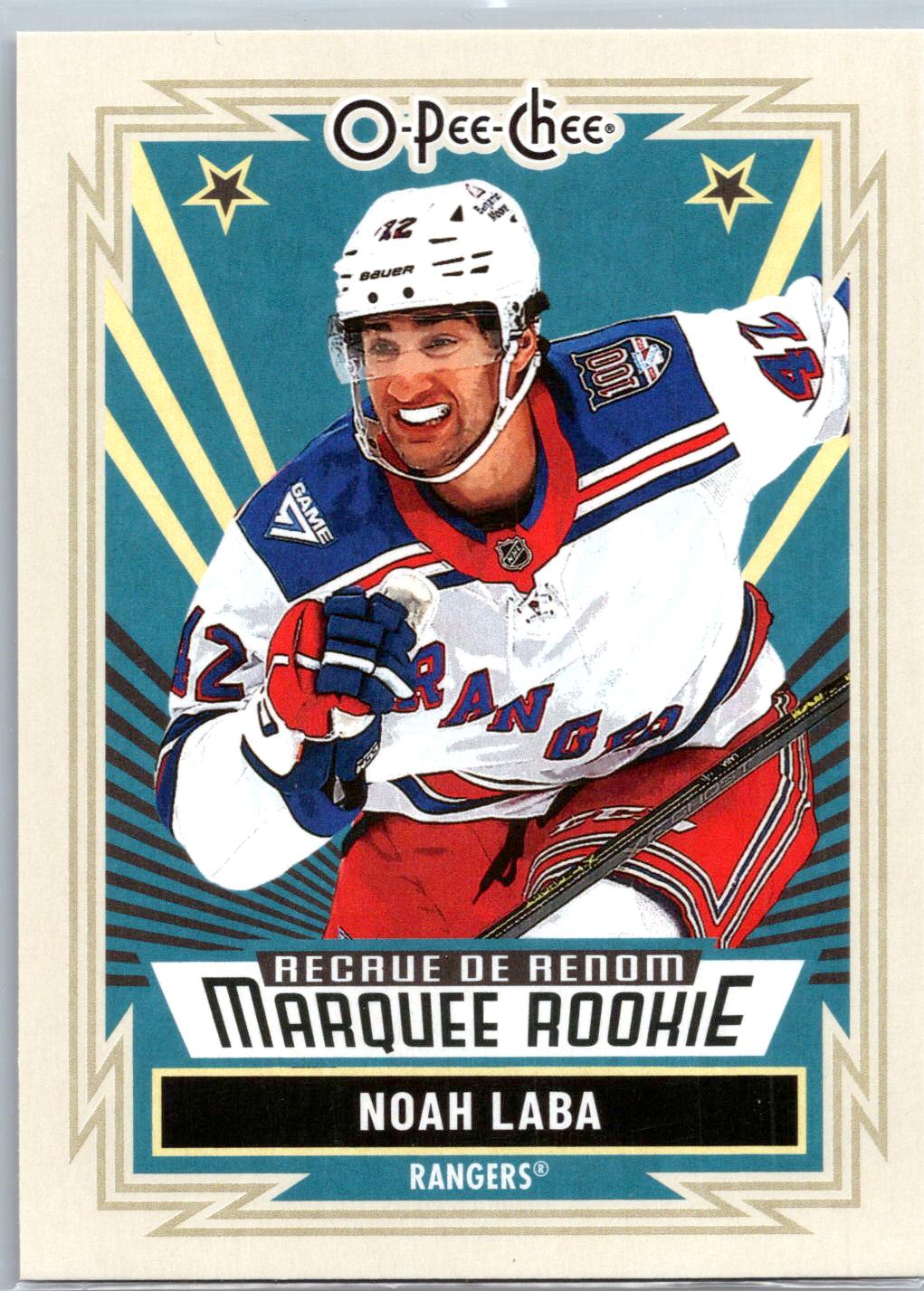 2025-26 O-Pee-Chee #NNO Noah Laba Retro Blank Backs