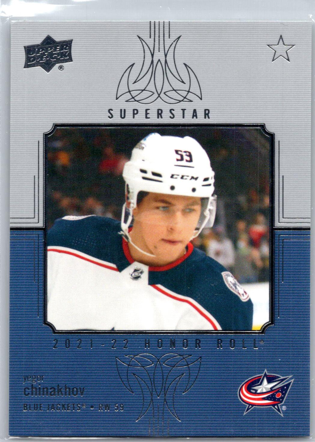 2021-22 Upper Deck #HR-54 Yegor Chinakhov Honor Roll