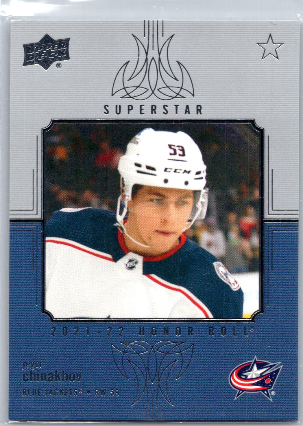 2021-22 Upper Deck #HR-54 Yegor Chinakhov Honor Roll