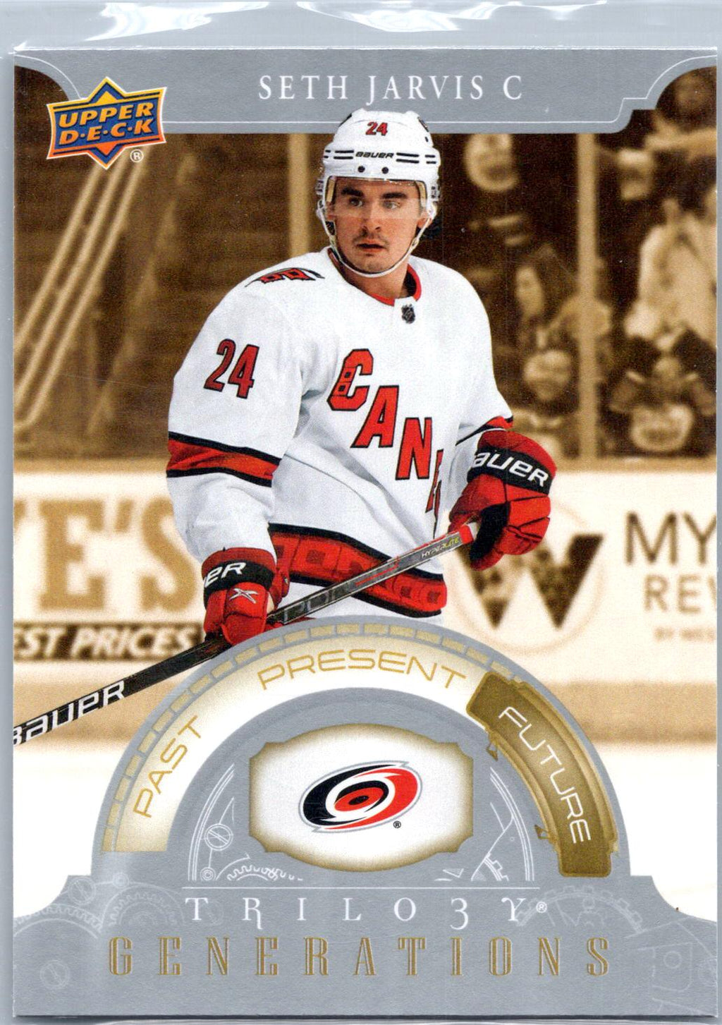 2022-23 Upper Deck Trilogy #TG-6C Seth Jarvis Generations Blue #/299