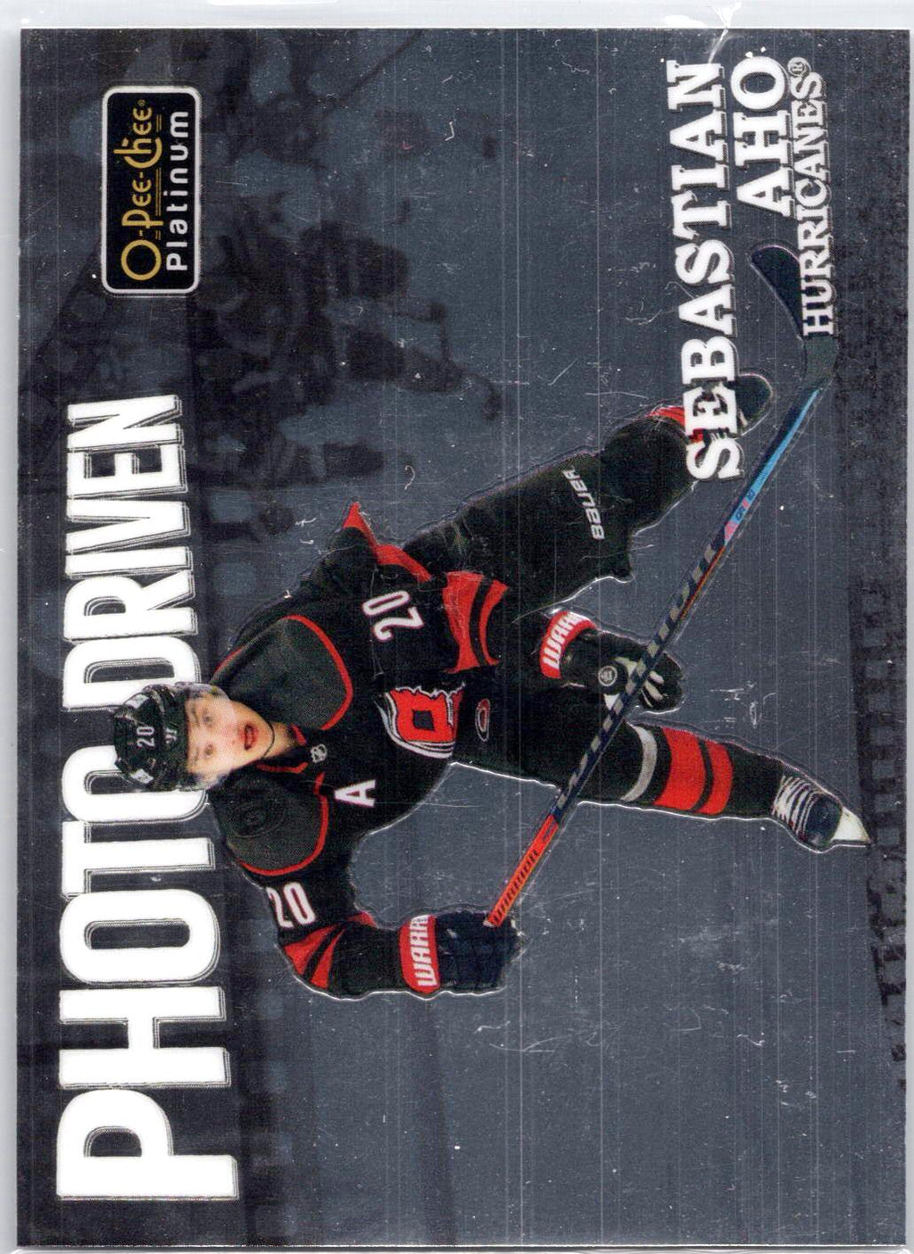 2022-23 O-Pee-Chee Platinum #PD-5 Sebastian Aho Photo-Driven