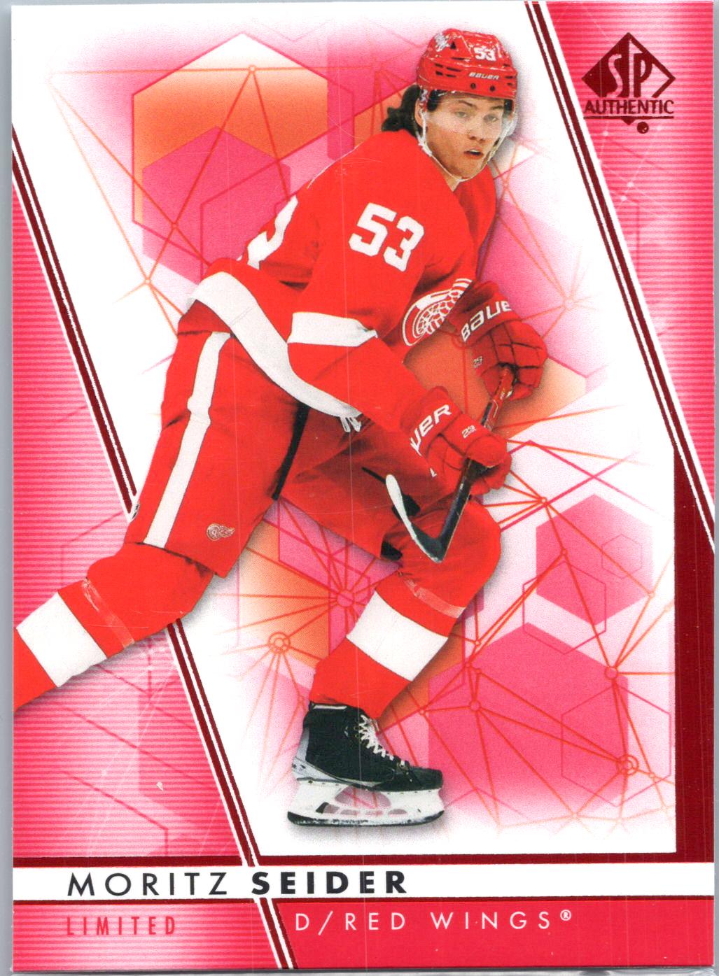 2022-23 SP Authentic #53 Moritz Seider Limited Red