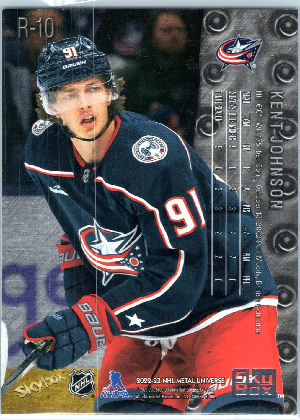 2022-23 SkyBox Metal Universe #R-10 Kent Johnson 1998-99 Retro