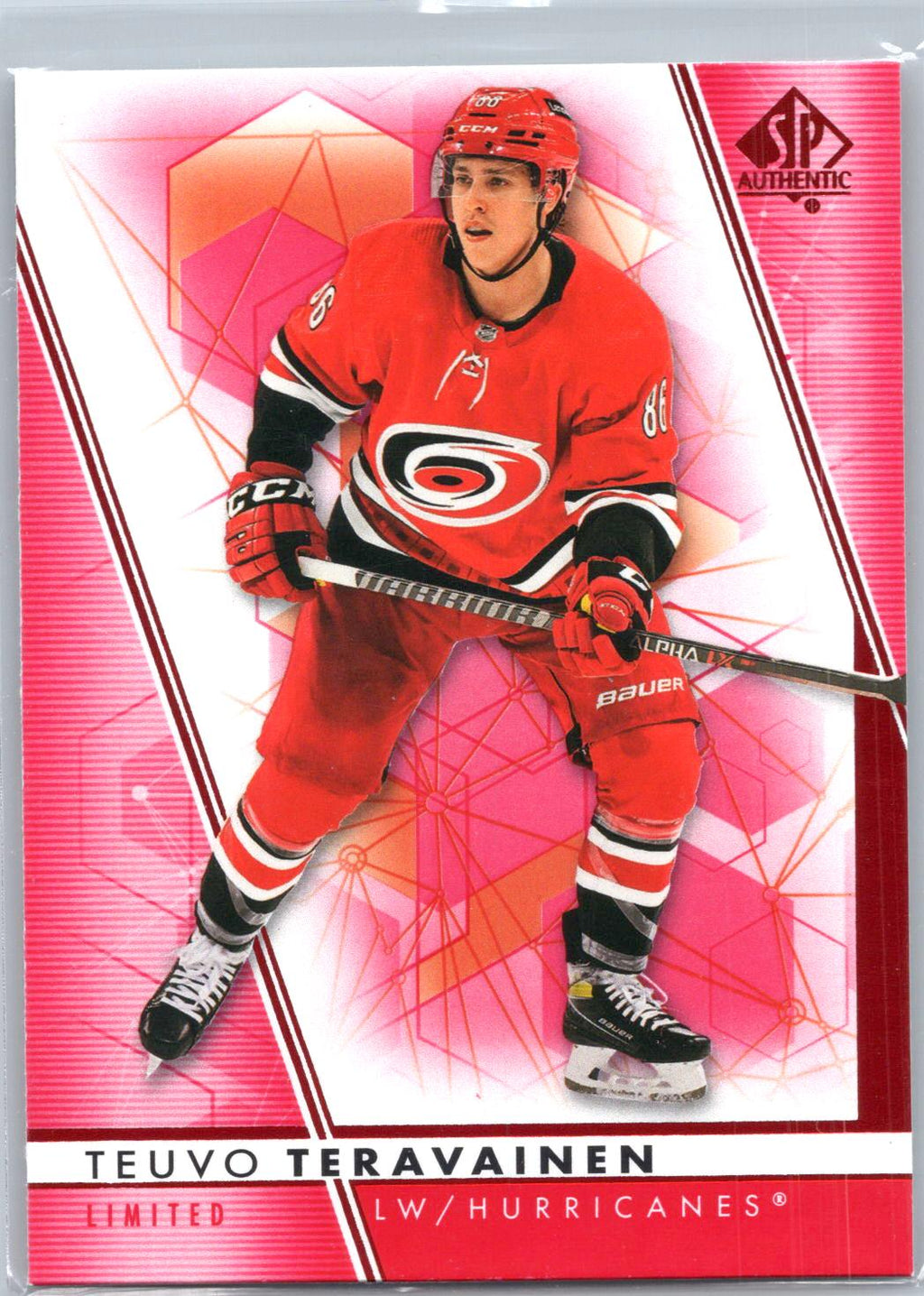 2022-23 SP Authentic #65 Teuvo Teravainen Limited Red