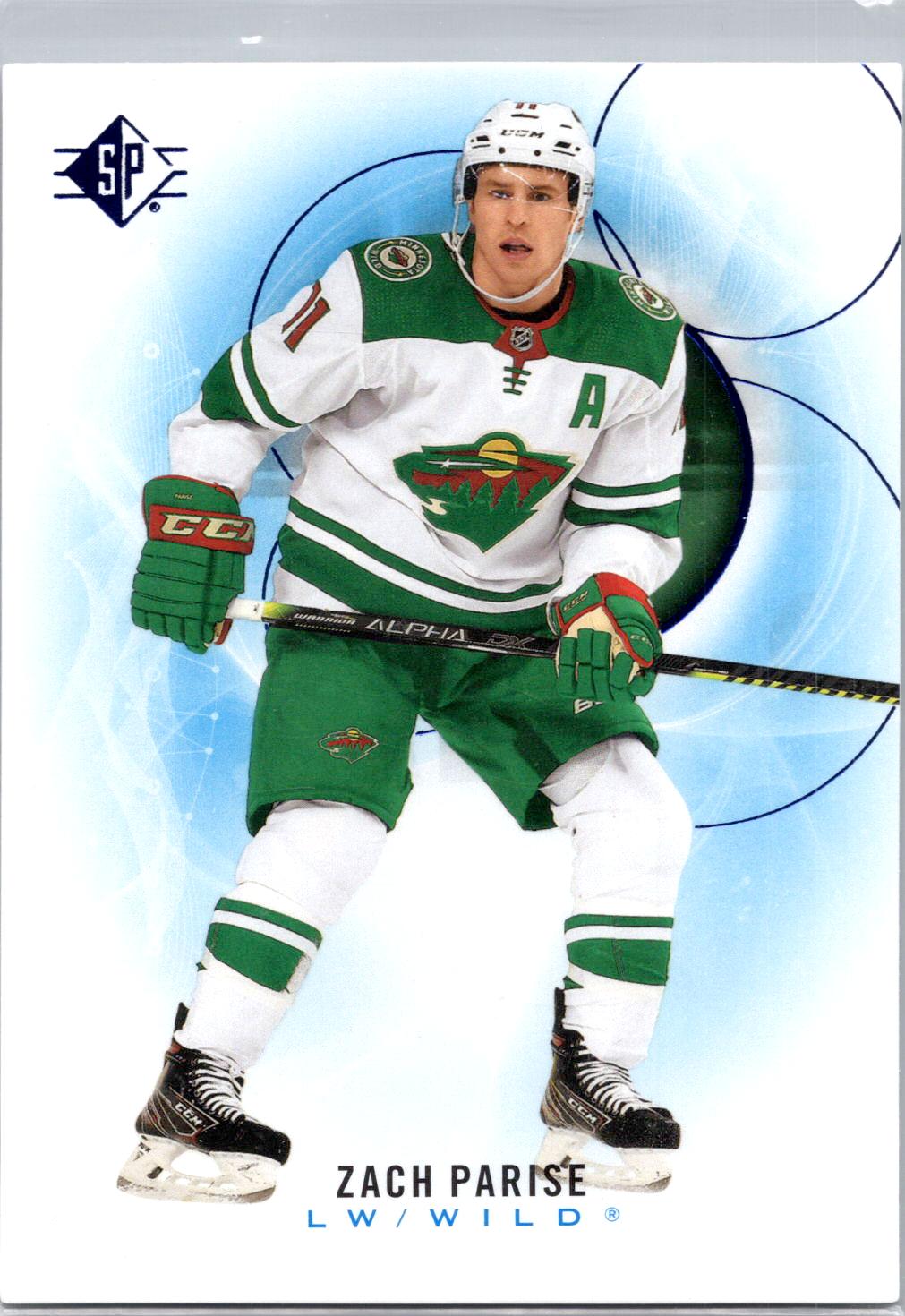 2020-21 SP Authentic #95 Zach Parise